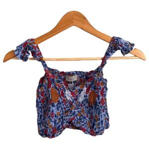 Floral Smocked Crop Top – Y2K Style Summer Tank